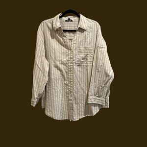 Striped Button-Up Shirt